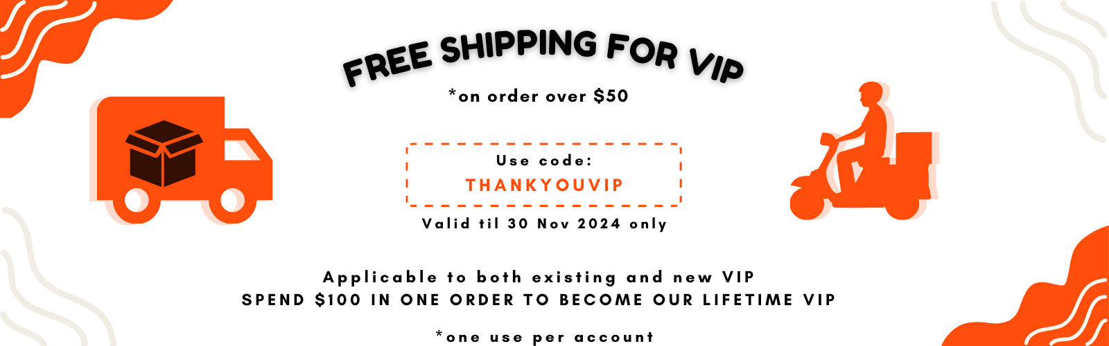 Free shipping Til Nov 2024