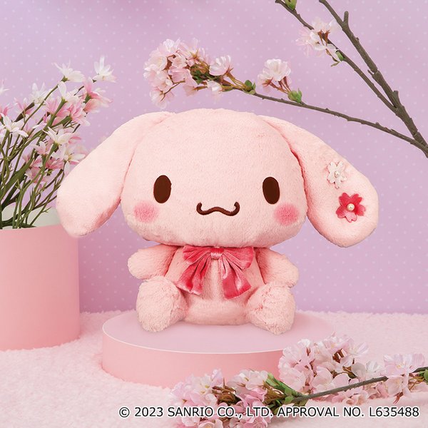 Cinamoroll pink sakura soft toy