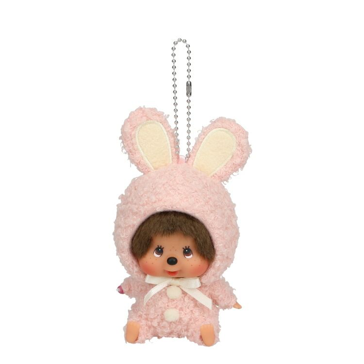 Monchhichi fluffy Bunny SS Key chain