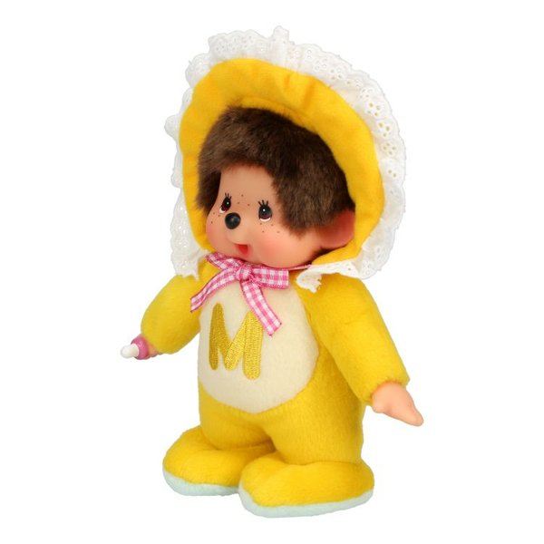 Monchhichi retro chic stuffed toy S Yellow