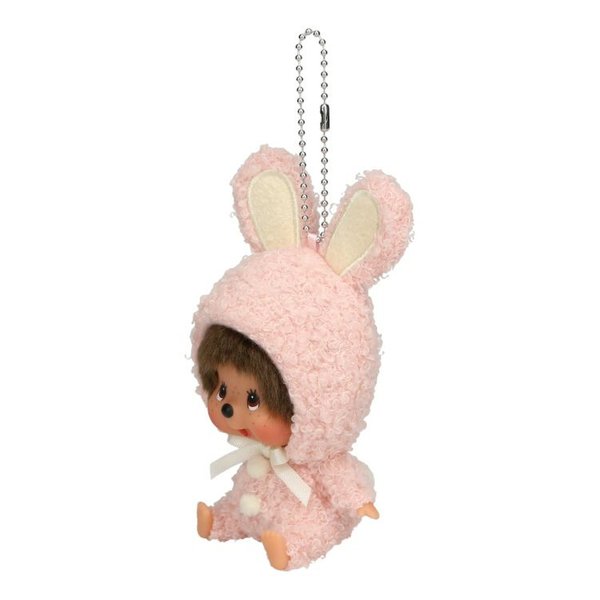 Monchhichi fluffy Bunny SS Key chain