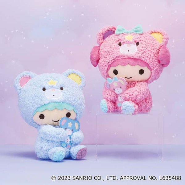 Little Twin stars pastel bear soft toy set