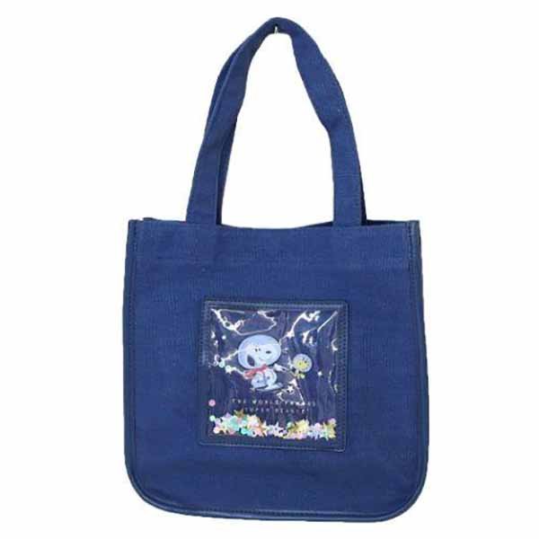 Space snoopy small tote bag