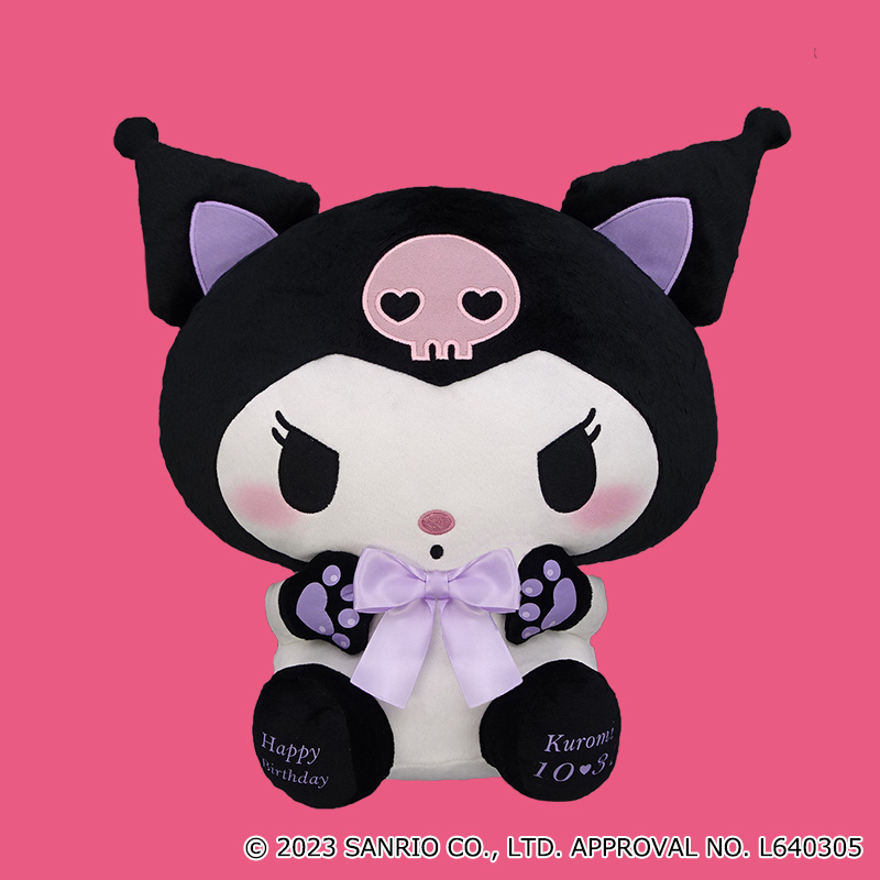 Kuromi cat outfit soft toy | Seimon-Cho
