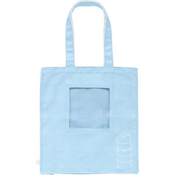 Sumikko Gurashi blue big tote bag with window