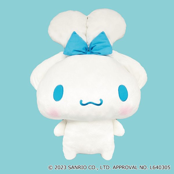 Cinamoroll soft toy with tied up ears