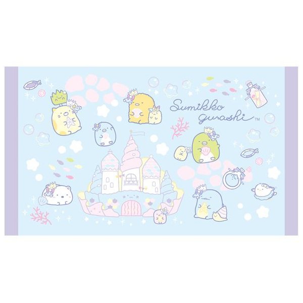 Sumikko Gurashi bath towel (blue and Pink) L size