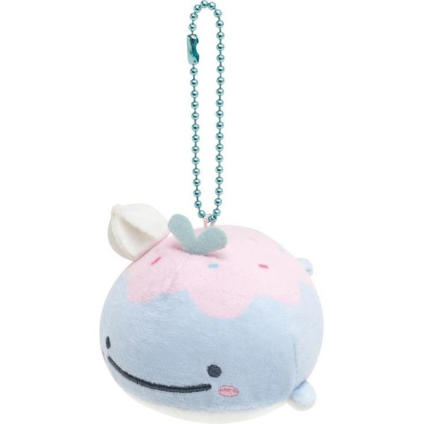 Jinbesan and Icekurage -Super Mochi Mochi Manmaru Plush Toy S-Size (blue)