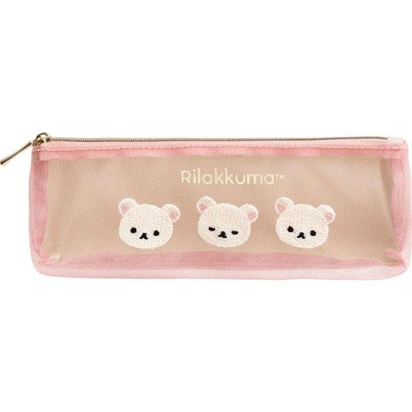 Rilakkuma mesh pencil bag