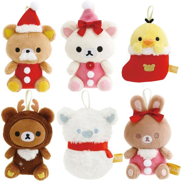 San-x RIlakkuma Christmas beanie set