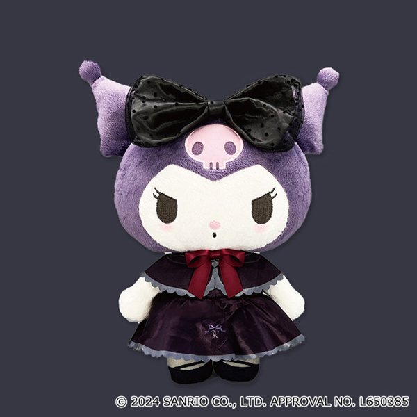 Kuromi rose fur soft toy 