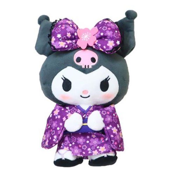 Kuromi Kimono style Keychain/Soft toy