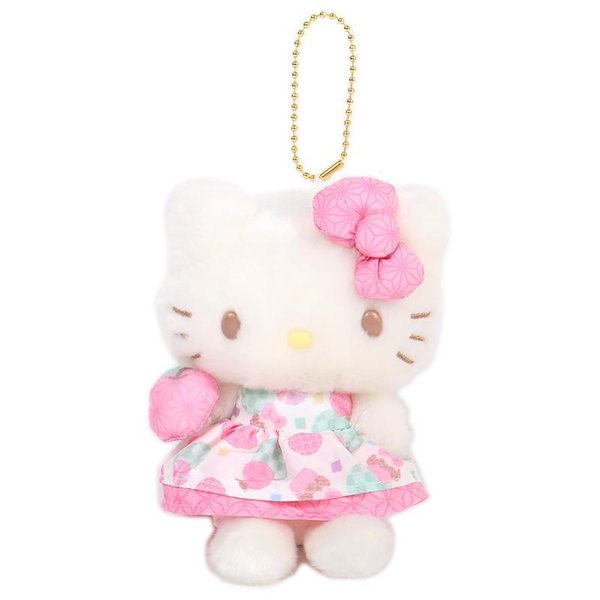 Hello Kitty in checkered style soft toy 