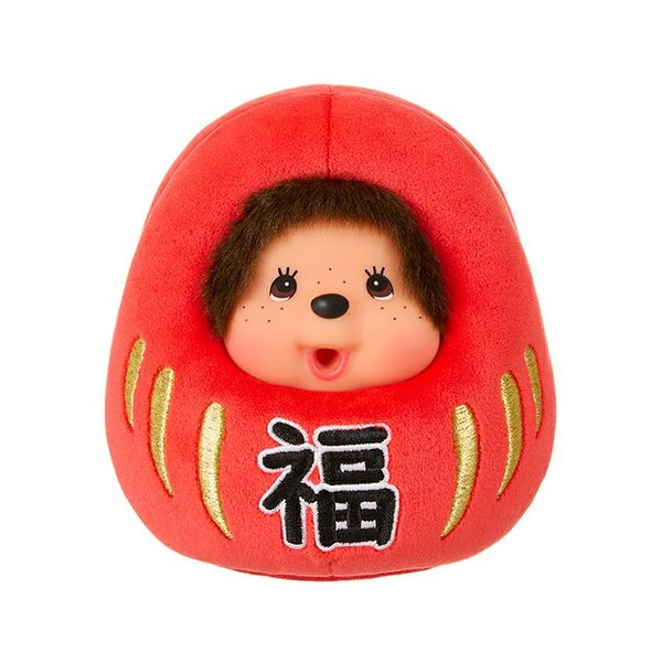 Monchhichi Daruma Japanese New Year Soft Toy/Keychain