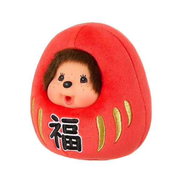 Monchhichi Daruma Japanese New Year Soft Toy/Keychain