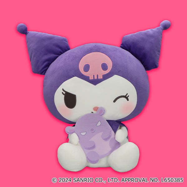 BIG purple kuromi with Baku soft toy