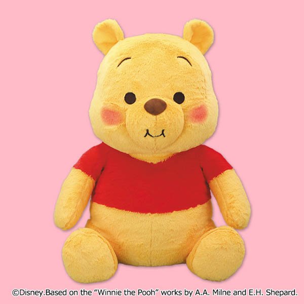 Big Winnie the Pooh with soft fur soft toy