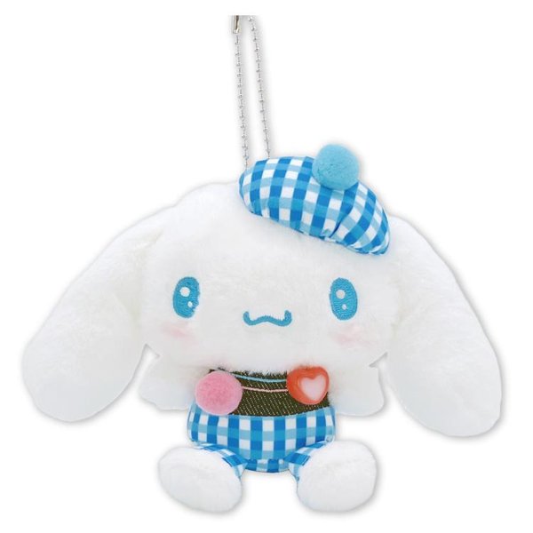 Cinnamoroll Gingham Denim Keychain
