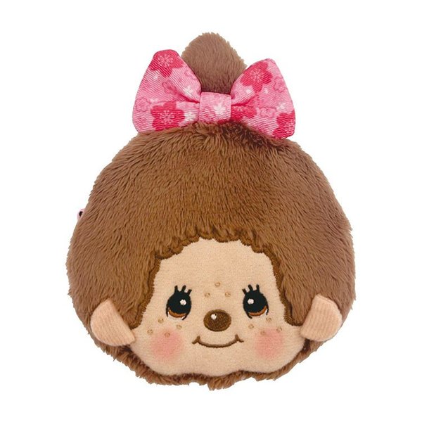 Monchhichi Floral Bow Plush Coin pouch