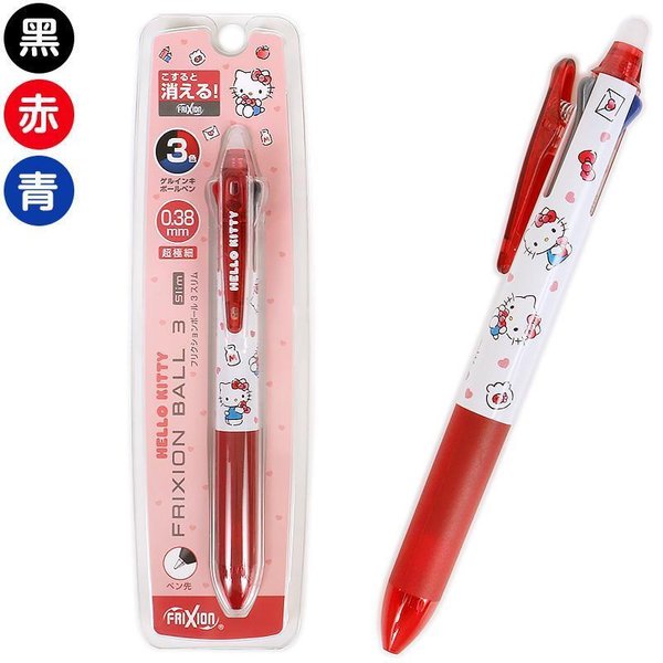 Sanrio Original FriXion Ball 3 Color Multi Erasable Gel Pen