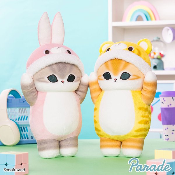 Mofusand in animal outfit soft toy