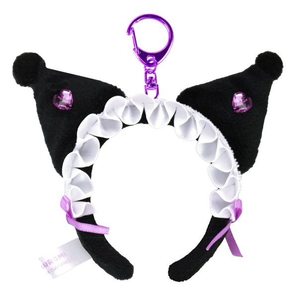 Sanrio Frill Headband Keychain Melody/Kuromi