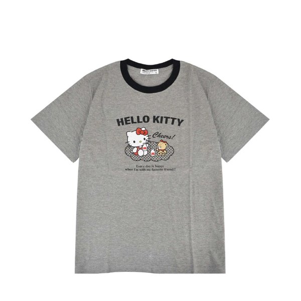 Hello Kitty Tee (White/Grey)