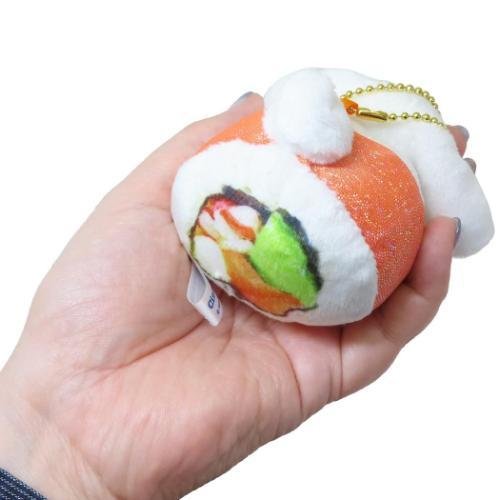 Cinnamoroll Sushi California Roll Plush Keychain