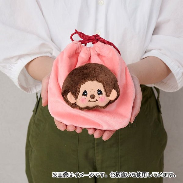 Monchhichi Pink drawstring pouch