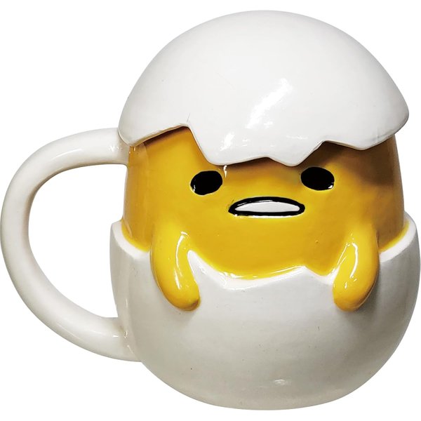 Gudetama cup with cup cover