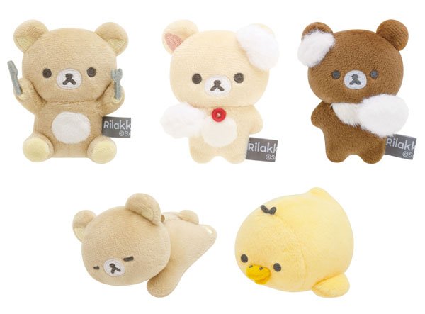 Rilakkuma Tenori Plush (SS) 5pcs Set