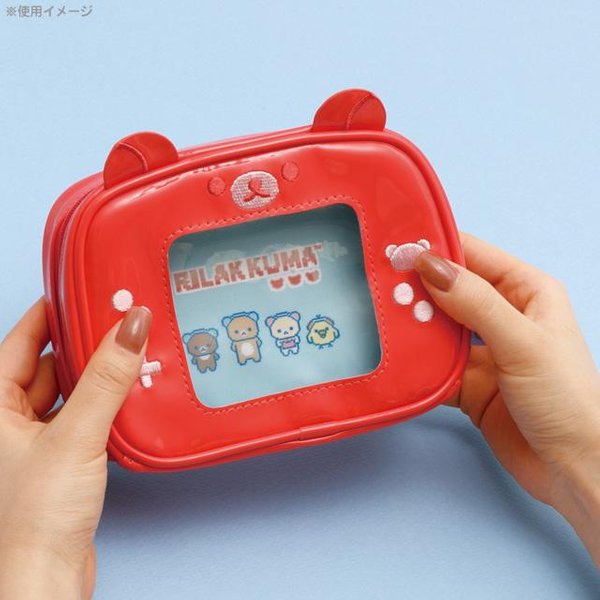 San-X Vertical Cosmetic Pouch - Rilakkuma : Rilakkuma Gaming Console
