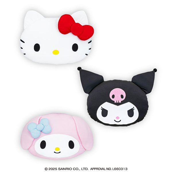 Sanrio Character head cushion (Hello Kitty/My Melody/Kuromi)