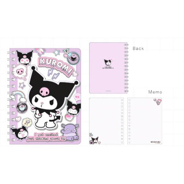Sanrio B6 Ring Notebook (Kuromi/Hello Kitty/ Melody/ Cinamoroll)