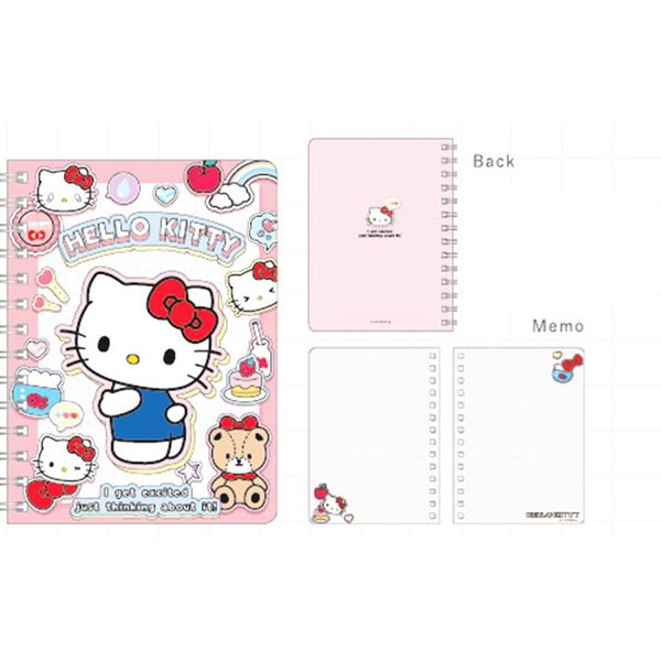 Sanrio B6 Ring Notebook (Kuromi/Hello Kitty/ Melody/ Cinamoroll)
