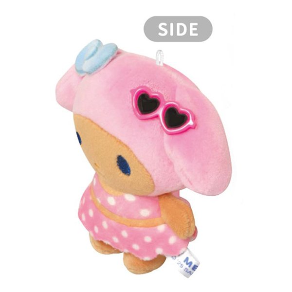 Sanrio Mascot Holder - My Melody : Tan Swimsuit Party Sunglasses