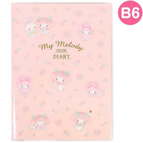 Sanrio Original Block Type B6 Diary - My Melody : 2026