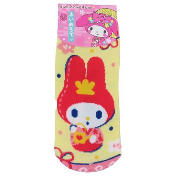 Sanrio Socks - Kawaii Japanese Daruma Style (Hello Kitty/Melody/Kuromi/Cinamoroll)