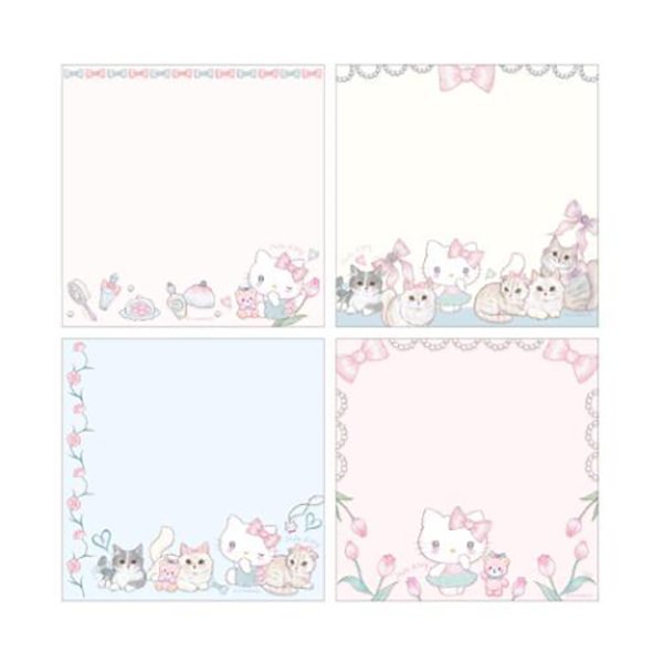 Miki Takei × Sanrio Square Memo Pad (Hello Kitty/Cinamoroll/Kuromi/My Melody)