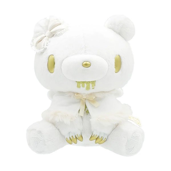 Gloomy Bear Hand-held Plush - Angel Ribbon White