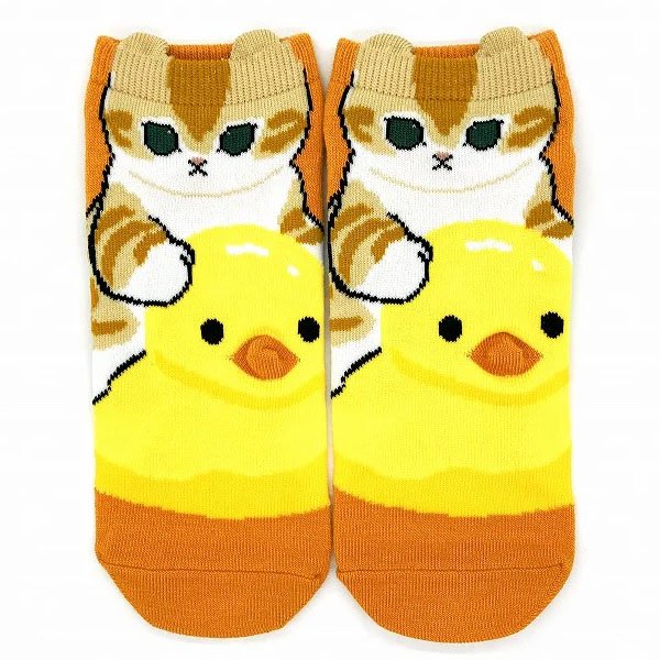 Mofusand Ankle Socks - Cat : Duck Ride