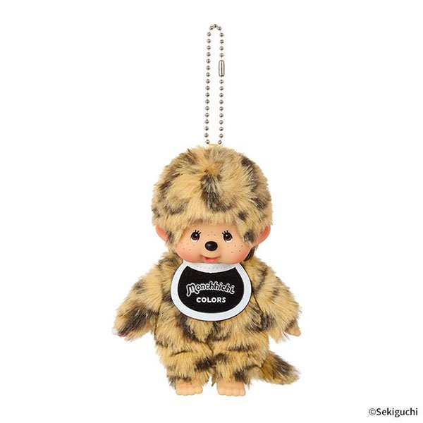 Sekiguchi Monchhichi Keychain COLORS - leopard print