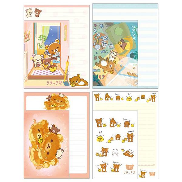 San-X Letter Writing Set - Rilakkuma : Rilakkuma Stay with Me Cooking