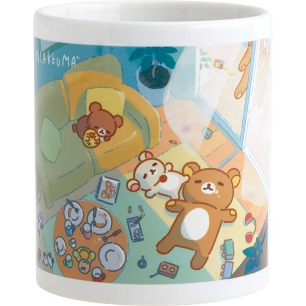 San-X Ceramic Mug - Rilakkuma Stay with Me