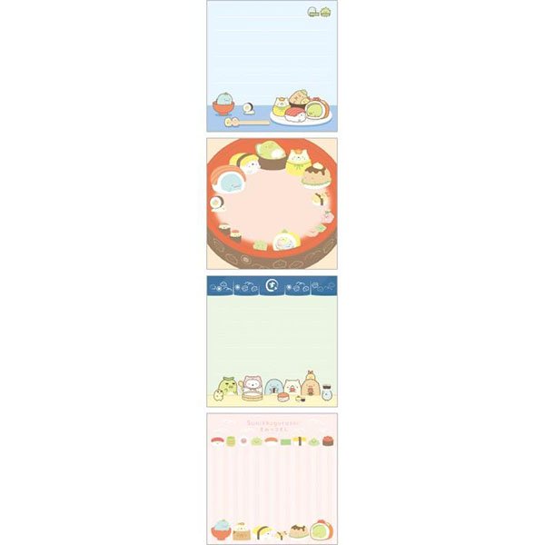 San-X Square Memo Pad - Sumikko Gurashi : Anytime Sushi