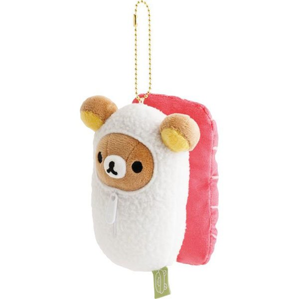 San-X Hanging Plush - Rilakkuma : Anytime Sushi Tuna Nigiri