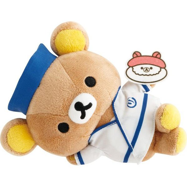San-X Plush Toy - Rilakkuma : Anytime Sushi Sushi Chef