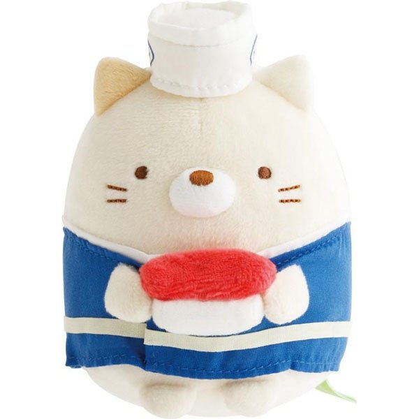 San-X Plush Toy - Sumikko Gurashi : Anytime Sushi Sushi Chef Neko