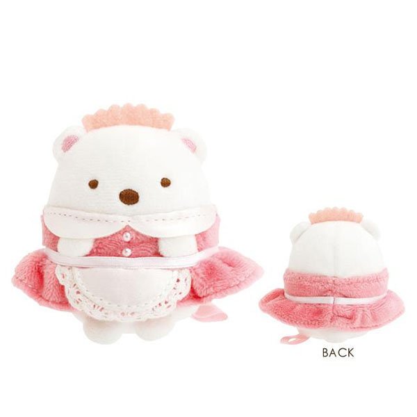 San-X Beanie Plush (SS) - Sumikko Gurashi : Fruit Parlor Waitress Shirokuma