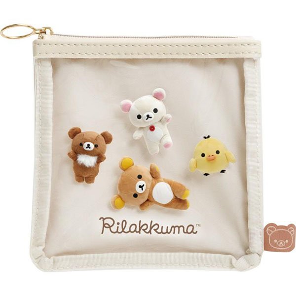 San-X Clear Flat Pouch - Rilakkuma : Photo Series